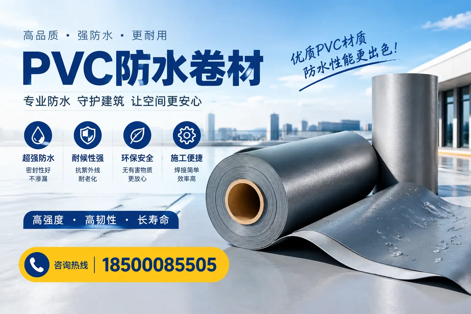 如何判断PVC防水卷材的质量优劣？焦作选购技巧